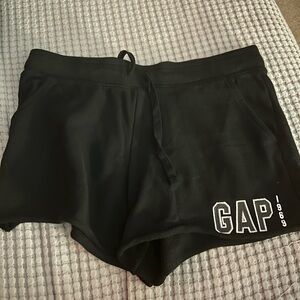 GAP Black Athletic Logo Knit Shorts